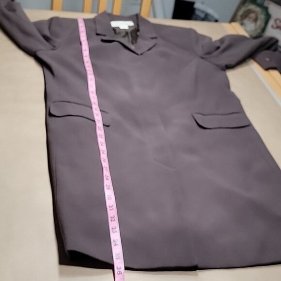 Norton McNaughton Size 14 Vintage Dark Taupe Midi Length Blazer, EUC - Picture 12 of 14